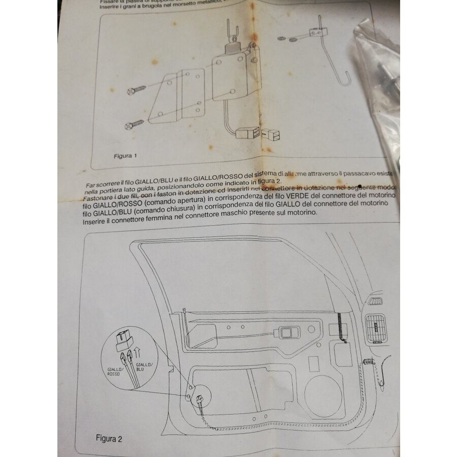 Central door locking kit, door lock 89011250-1 NOS Volvo 440, 460, 480