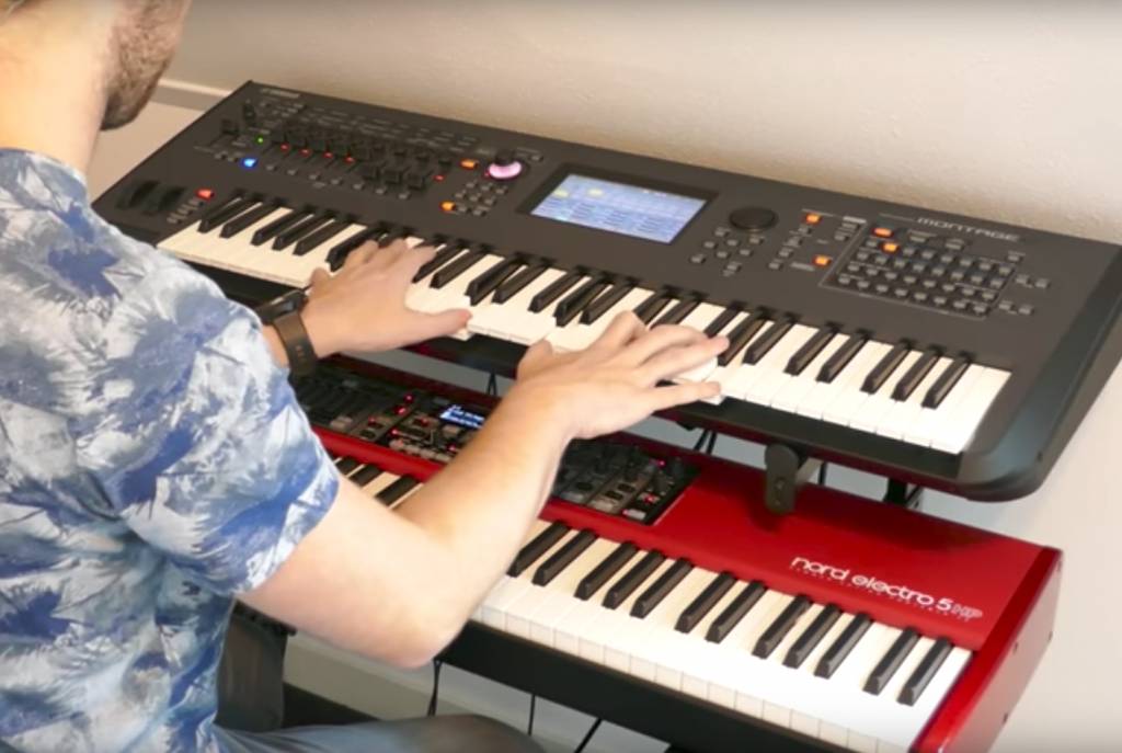 Clemens Wenners met zijn Yamaha Montage 6