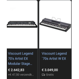 Viscount Legend 70's uitgebreide versie met alle modules