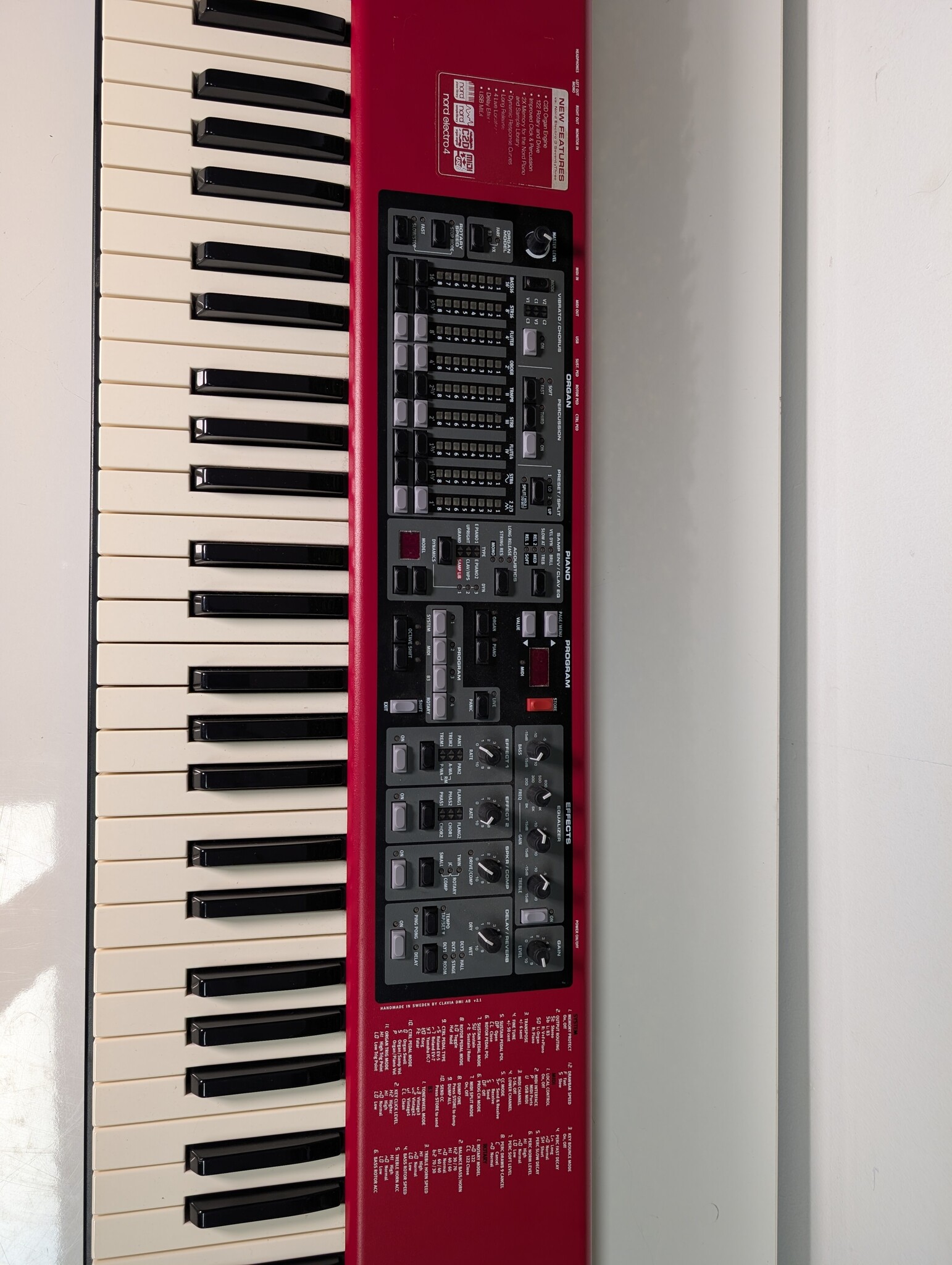 Nord Electro 4 SW73 MINT staat Stage Piano/Synthesizer