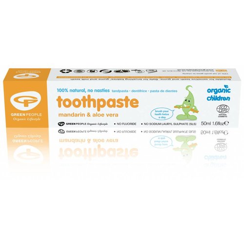 Green People Organic Children Toothpaste - Mandarin & Aloe Vera (50ml) Green People Organic Children Toothpaste - Mandarin & Aloe Vera (50ml)