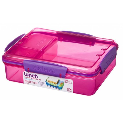 Sistema Snack Attack Duo Lunchbox - Roze