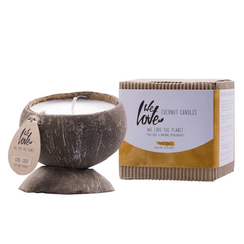 We Love The Planet Coconut Scented Candle (Soy Candle) - Cool Coco