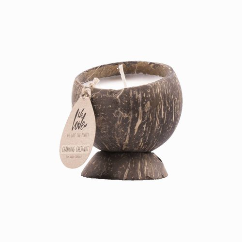 We Love The Planet Coconut Scented Candle (Soy Candle) - Charming Chestnut