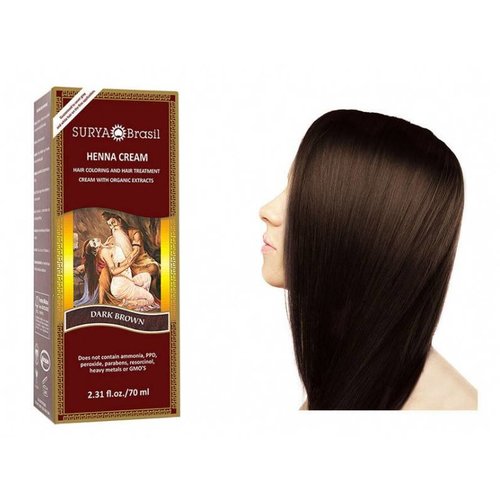 Surya Brasil Natuurlijke Haarverf Cream - Dark Brown Surya Brasil Natuurlijke Haarverf Cream - Dark Brown