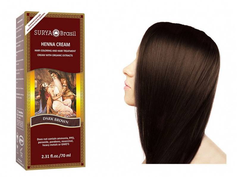 Surya Brasil Natural Hair Dye Cream Dark Brown Bewust Puur