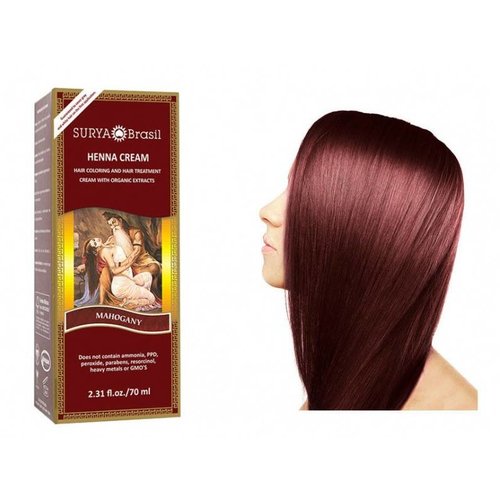 Surya Brasil  Natural Hair Dye Cream - Mahogany