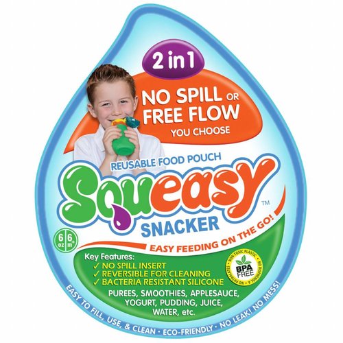 Squeasy Gear Silicone Squeeze Bottle 180ml - Aqua