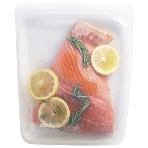 Stasher Reusable Silicone Bag Half Gallon 1.92L - Clear Stasher Reusable Silicone Bag Half Gallon 1.92L - Clear