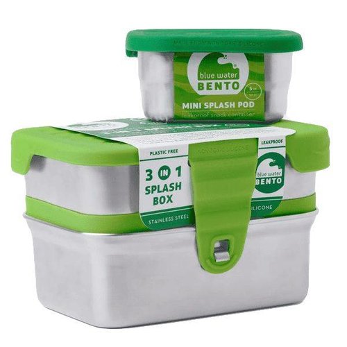 Blue Water Bento Edelstahl Lunchbox Eco Splash Box 3 in 1 Auslaufsicher