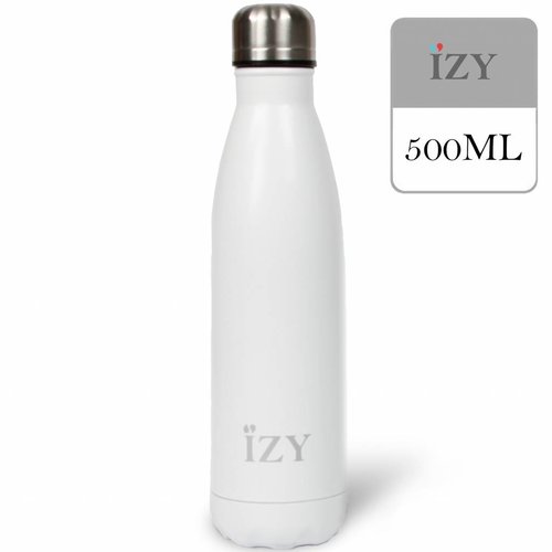 IZY Edelstahl-Thermoskanne (500ml) - Mattes Weiß