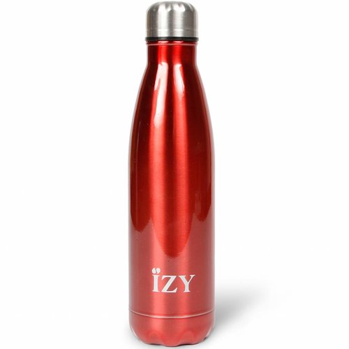 IZY RVS Drinkfles Thermosfles (500ml) - Chrome Red