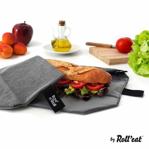 Roll'Eat Boc'n'Roll Food Wrap - Natur Schwarz