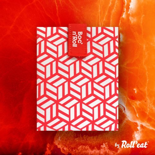 Roll'Eat Boc'n'Roll Food Wrap - Rote Kacheln