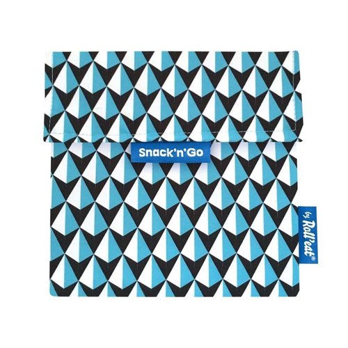 Roll'Eat Snack'n'Go Herbruikbaar Boterhamzakje - Tiles Blue Roll'Eat Snack'n'Go Herbruikbaar Boterhamzakje - Tiles Blue