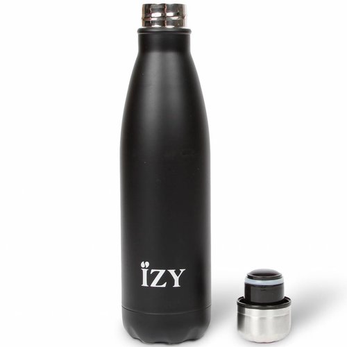 IZY Edelstahl-Thermoskanne (500ml) - Schwarz mattiert