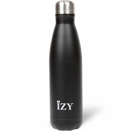 IZY RVS Drinkfles Thermosfles (500ml) - Matte Black IZY RVS Drinkfles Thermosfles (500ml) - Matte Black