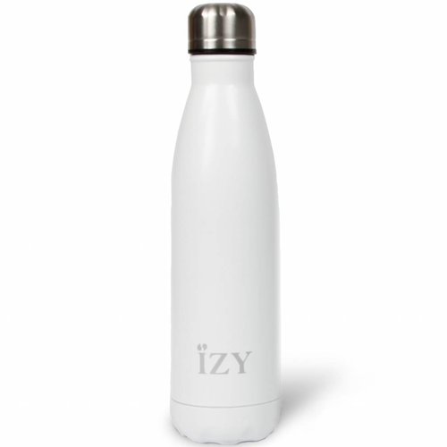 IZY Edelstahl-Thermoskanne (500ml) - Mattes Weiß