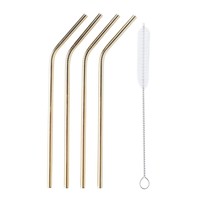 Stainless Steel Straws - Gold