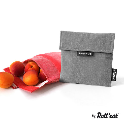 Roll'Eat Snack'n'Go Reusable Sandwich Bag - Nature Black