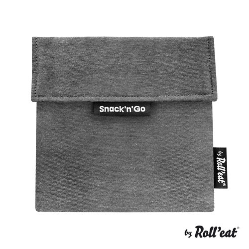 Roll'Eat Snack'n'Go Reusable Sandwich Bag - Nature Black