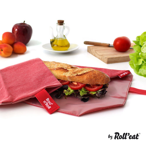 Roll'Eat Boc'n'Roll Food Wrap - Natur Rot