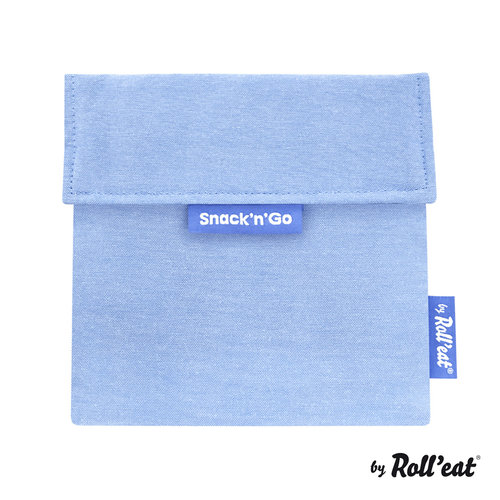 Roll'Eat Snack'n'Go Reusable Sandwich Bag - Nature Blue