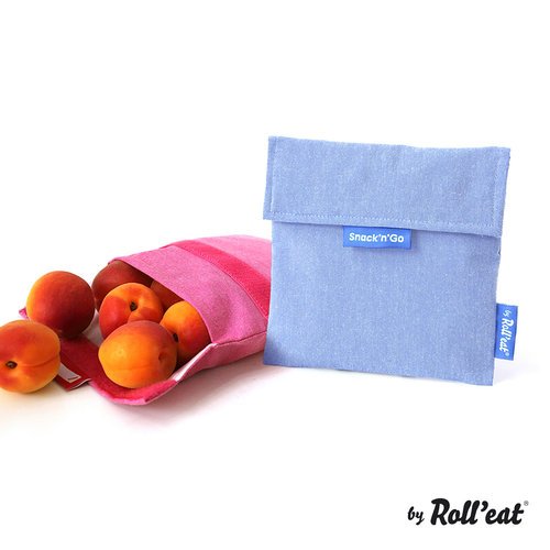 Roll'Eat Snack'n'Go Wiederverwendbare Sandwich-Tasche - Nature Blue