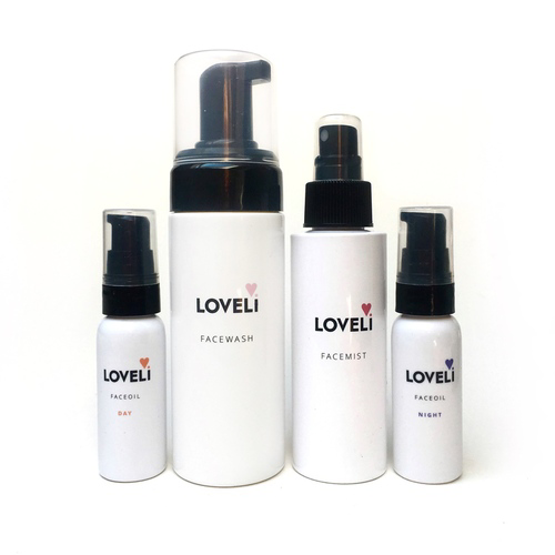 Loveli Set Facewash, Facemist En Face Oils