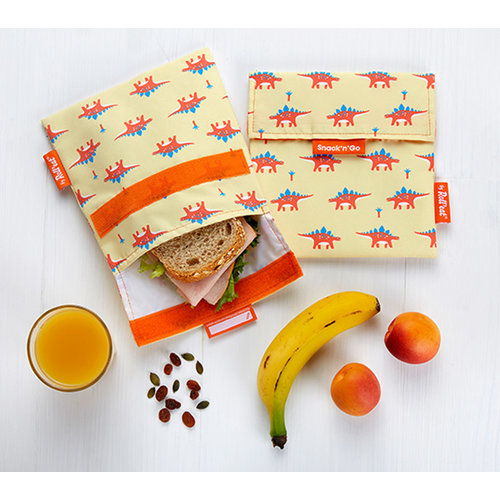 Roll'Eat Snack'n'Go Wiederverwendbare Sandwich-Tasche - Dino