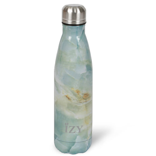 IZY Stainless Steel Thermos (500ml) - Green Marble