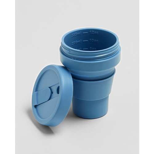 Stojo Foldable Coffee Cup 355ml - Blue