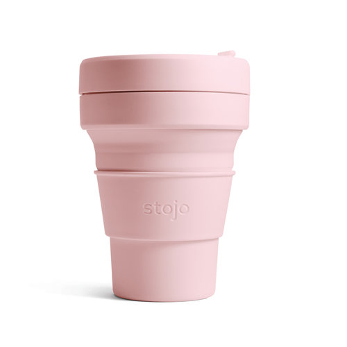 Stojo Opvouwbare Koffiebeker 355ml - Roze Stojo Opvouwbare Koffiebeker 355ml - Roze