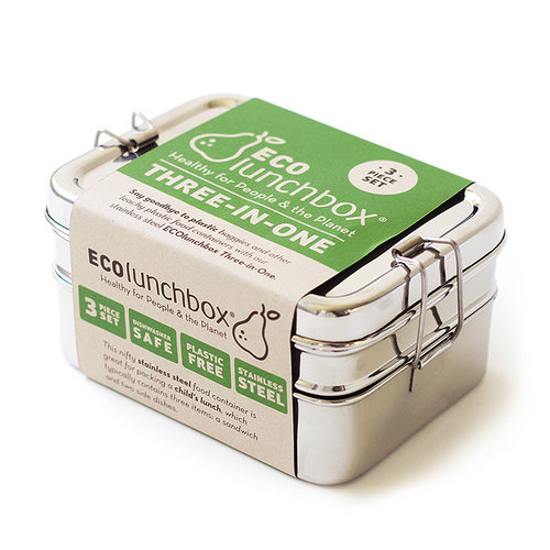 Eco Lunchbox RVS Lunchbox 3-in-1 Eco Lunchbox RVS Lunchbox 3-in-1