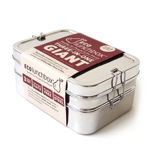 Eco Lunchbox Stainless Steel Lunchbox 3-in-1 Giant