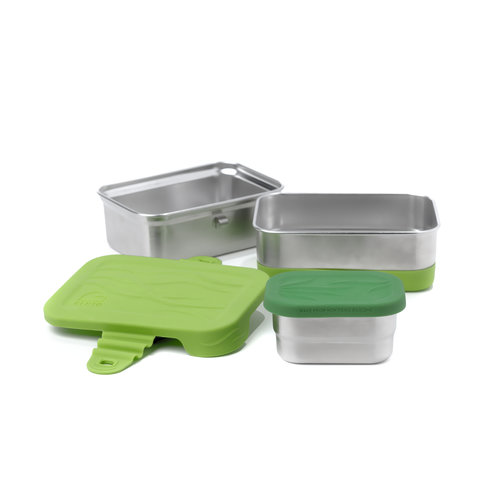 Blue Water Bento Stainless Steel Lunchbox Eco Splash box 3 in 1 Leakproof