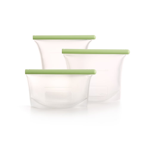 Lekue Reusable Silicone Bag - Set of 3 Lekue Reusable Silicone Bag - Set of 3