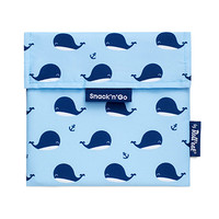 Snack'n'Go Herbruikbaar Boterhamzakje - Whales