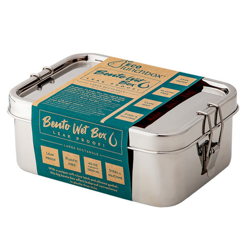 Eco Lunchbox Bento Wet Lunchbox - Rechthoekig Lekvrij Eco Lunchbox Bento Wet Lunchbox - Rechthoekig Lekvrij
