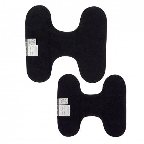 ImseVimse Washable Sanitary Cloth Pads Black - Without Buttons