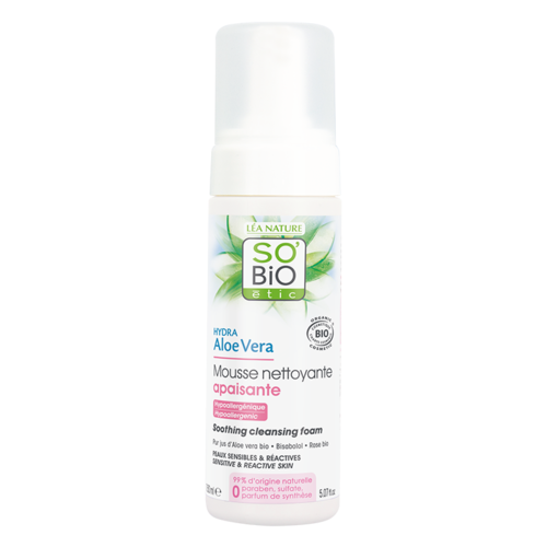 So'Bio Étic Hydra Aloe Vera Soothing Cleansing Foam So'Bio Étic Hydra Aloe Vera Soothing Cleansing Foam