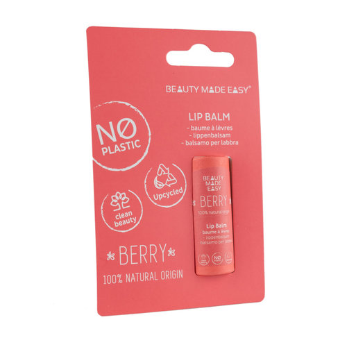 Beauty Made Easy Paper Tube Lip Balm - Berry