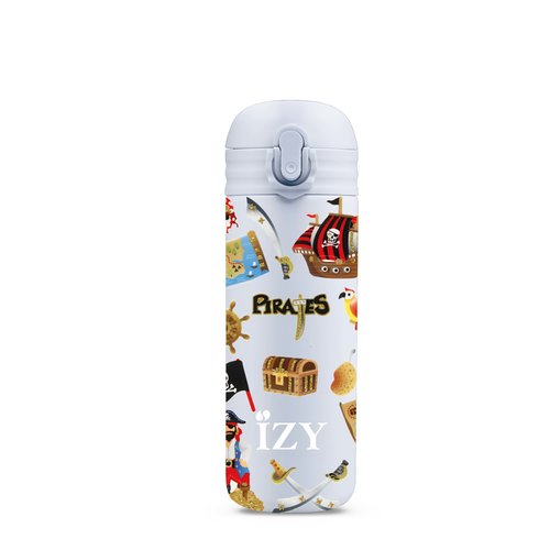 IZY Kids RVS Thermosfles (350ml) - Pirates