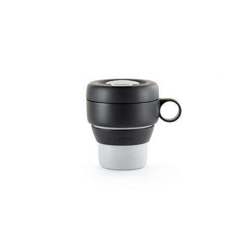 Lekue Foldable Travel Cup 350ml - Grey Lekue Foldable Travel Cup 350ml - Grey