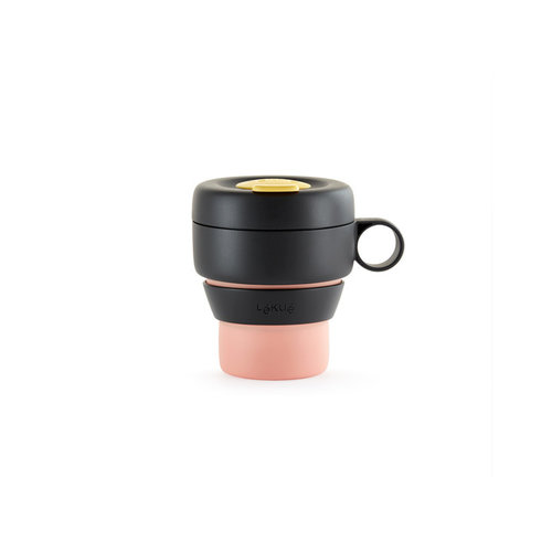 Lekue Foldable Travel Cup 350ml - Coral Lekue Foldable Travel Cup 350ml - Coral