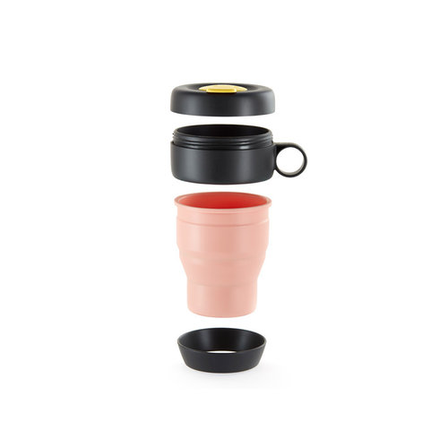 Lekue Foldable Travel Cup - Coral