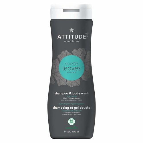 Attitude Super Leaves Men 2-in-1 Shampoo & Body Wash - Scalp Attitude Super Leaves Men 2-in-1 Shampoo & Body Wash - Scalp