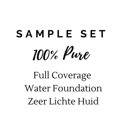 100% Pure Sample Set Full Coverage Water Foundation - Fair Skin 100% Pure Sample Set Full Coverage Water Foundation - Fair Skin