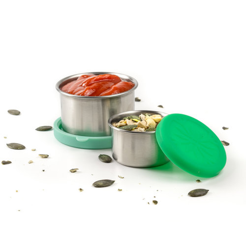 Lekkabox Stainless Steel Mini Sauce Cup Set of 2 - Mint