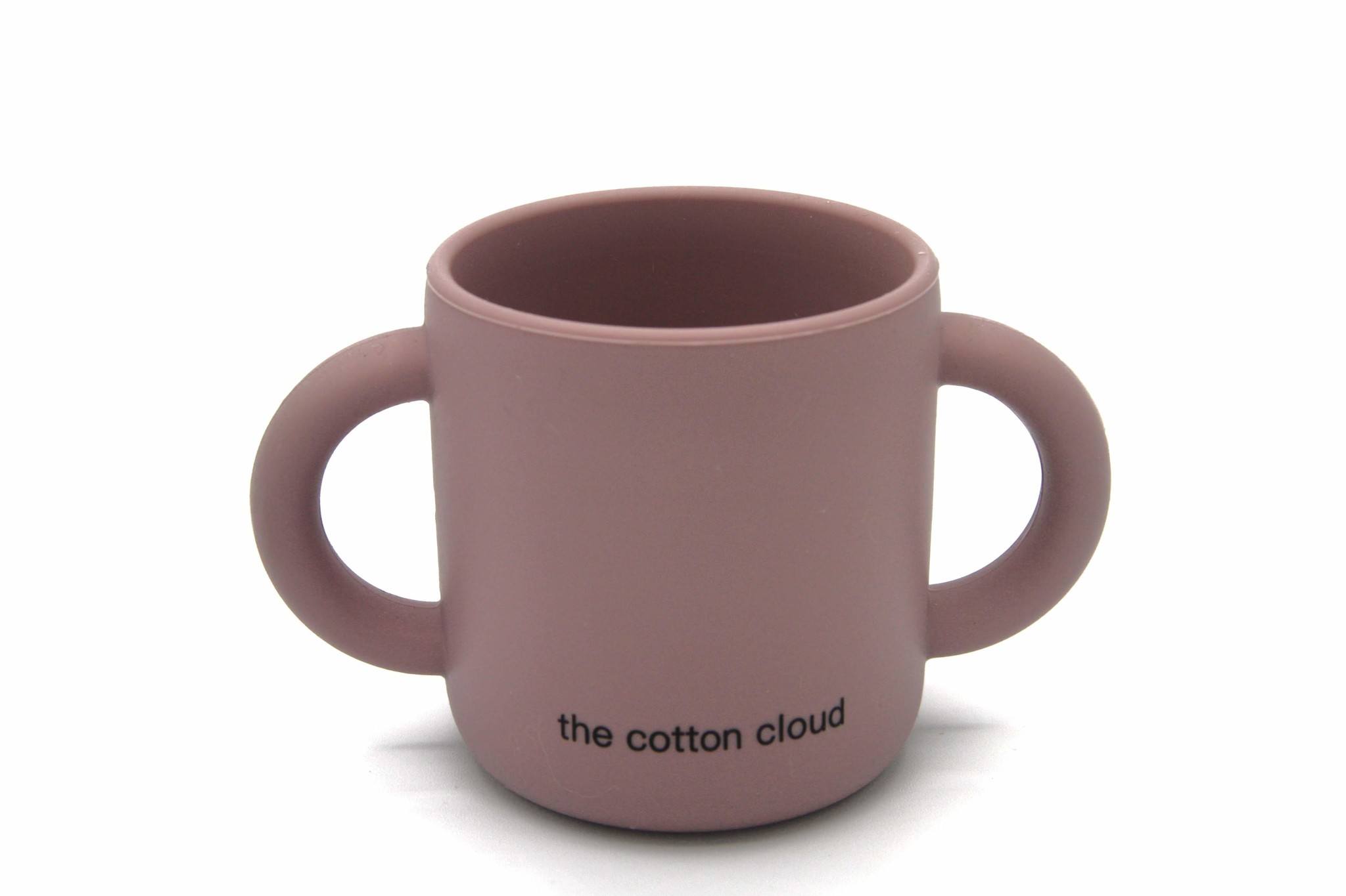 The Cotton Cloud Siliconen Beker met Handvat Dusty Pink